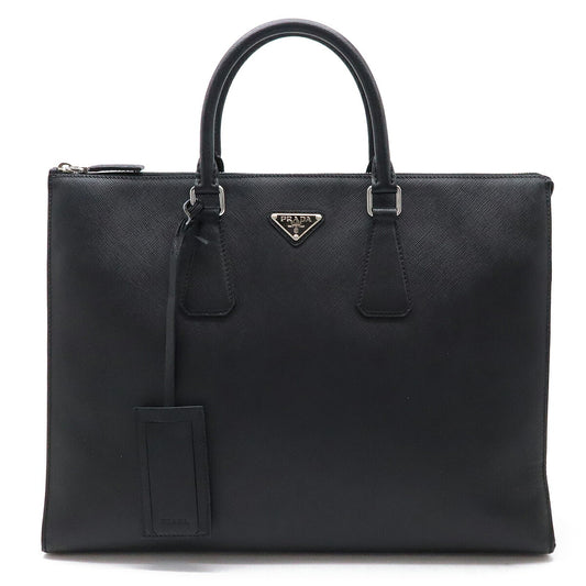 Prada Leather Triangle Logo Briefcase 2VG039