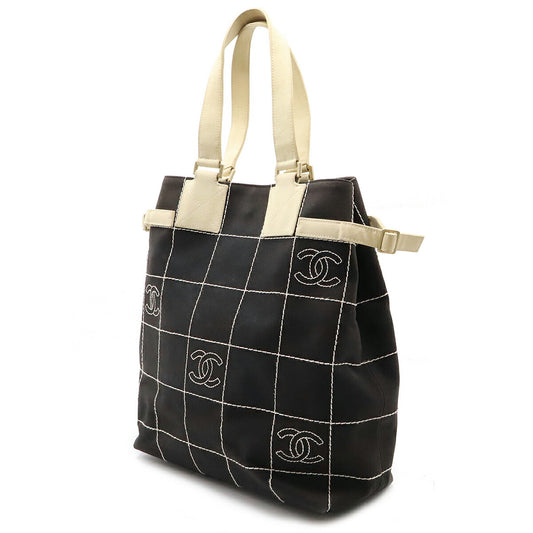 Chanel Canvas Chocobar Tote Bag