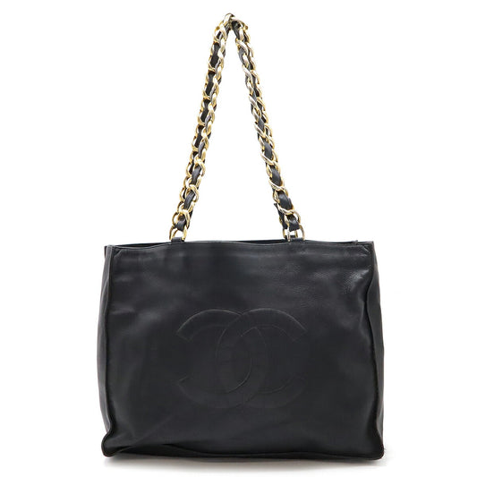 Chanel Leather Coco Mark Tote Bag