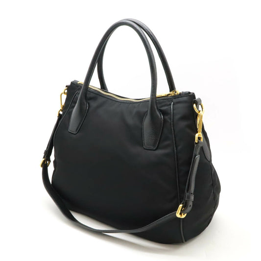Prada Nylon Leather Tote Bag BR4992