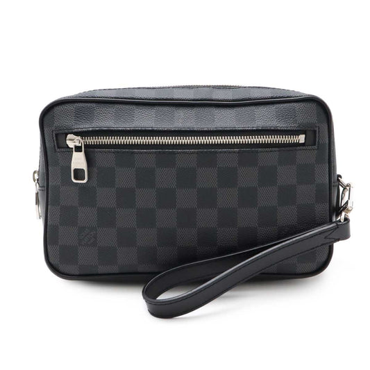 Louis Vuitton Damier Graphite Pochette Kasai Clutch N41664