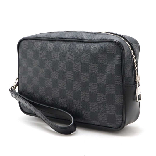Louis Vuitton Damier Graphite Pochette Kasai Clutch N41664