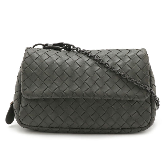 Bottega Veneta Intrecciato Leather Chain Shoulder Bag