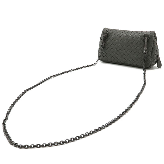 Bottega Veneta Intrecciato Leather Chain Shoulder Bag