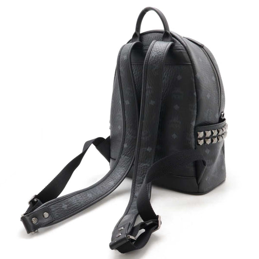 MCM Stark Visetos Backpack Black