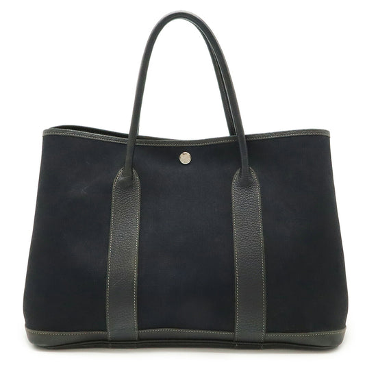 Hermes Garden Party PM Tote Bag Canvas Leather