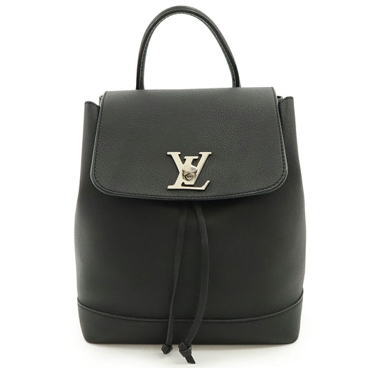 Louis Vuitton Lockme Backpack Black Leather
