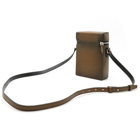 Berluti Venezia Leather Calligraphy Shoulder Bag