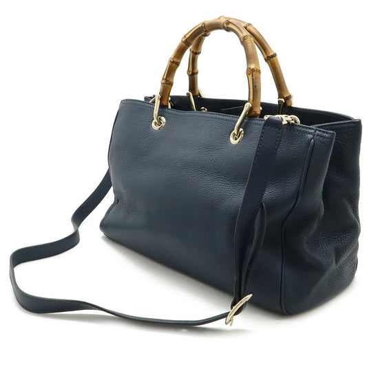 Gucci Bamboo Shopper Medium Leather Tote Bag