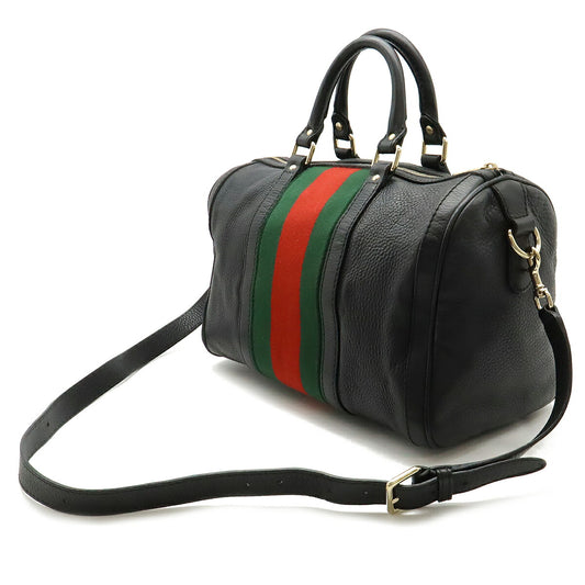 Gucci Leather Handbag Mini Boston 2WAY