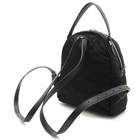 Prada Quilted Nylon Leather Backpack 1BZ066