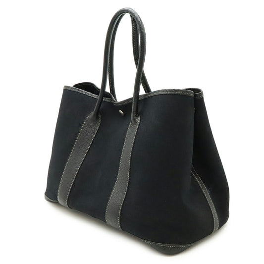 Hermes Garden Party PM Tote Bag Canvas Leather