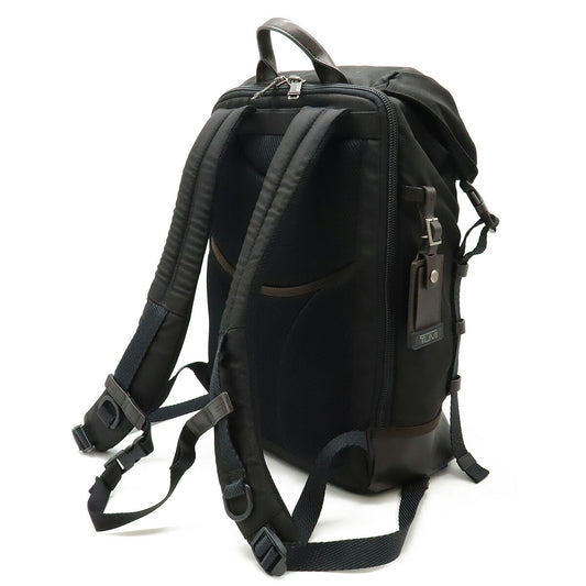 TUMI Alpha Bravo Kinser Backpack Leather Black Brown