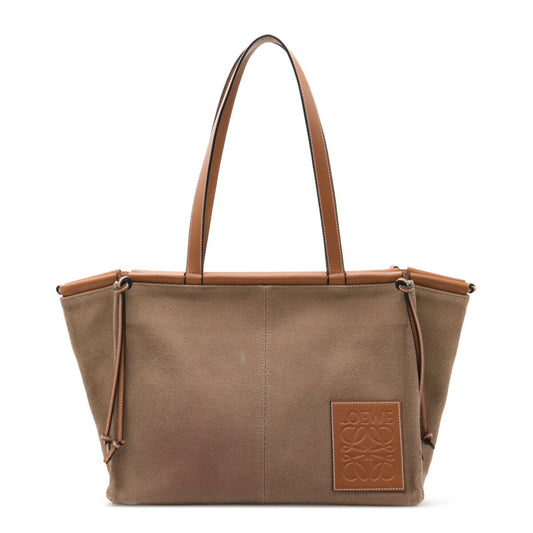 Loewe Canvas Leather Cushion Tote Bag