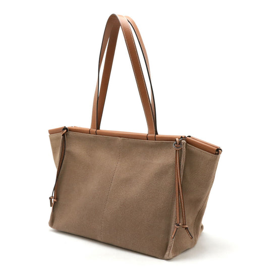 Loewe Canvas Leather Cushion Tote Bag