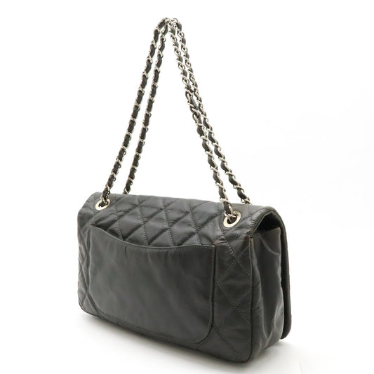 Chanel Matelasse Chain Shoulder Bag Dark Gray