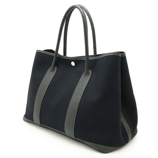 Hermes Garden Party PM Tote Bag Canvas Leather