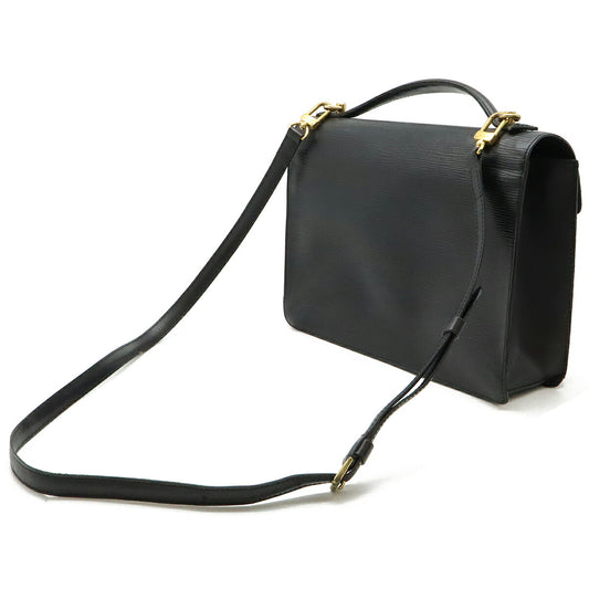 Louis Vuitton Epi Monceau Handbag Black