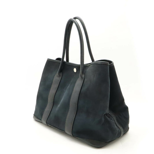 Hermes Garden Party PM Tote Bag Canvas Leather