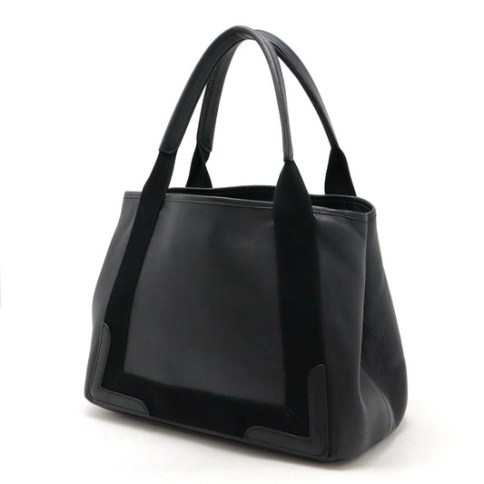 Balenciaga Navy Cabas S Leather Tote Bag