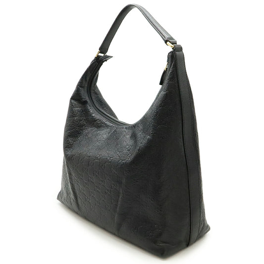Gucci Leather Shoulder Bag Black