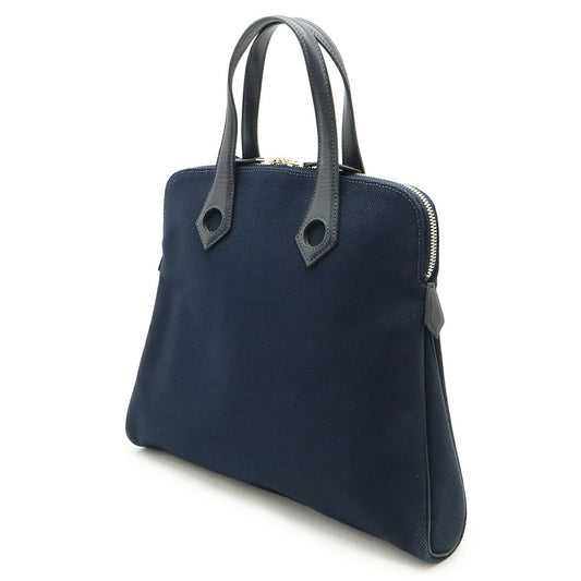 Hermes Sac Eboo PM Canvas Leather Tote Bag