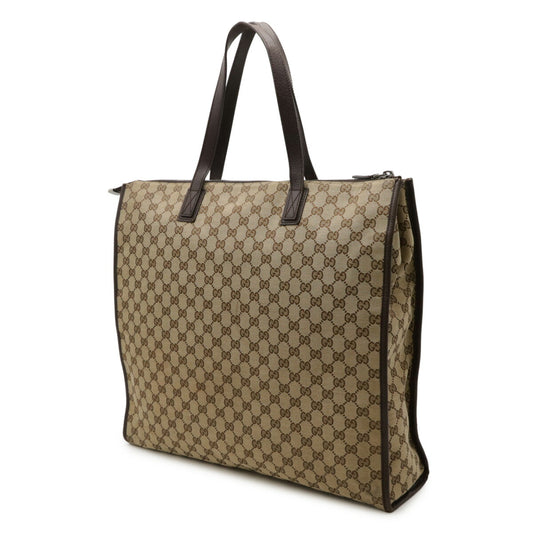 Gucci GG Canvas Leather Tote Bag 181090