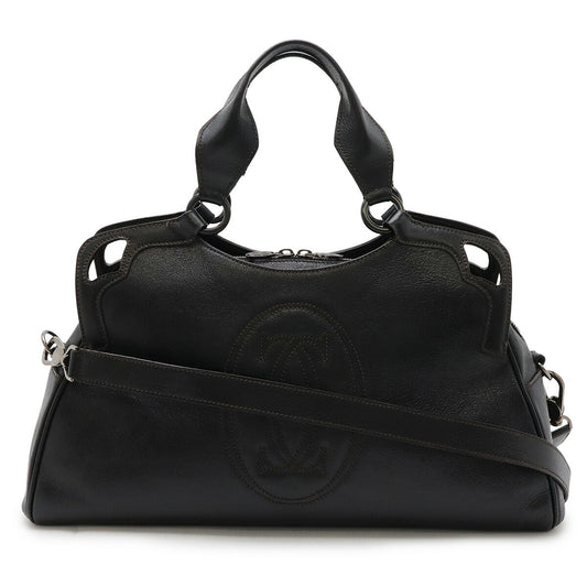 Cartier Marcello Leather Handbag Black