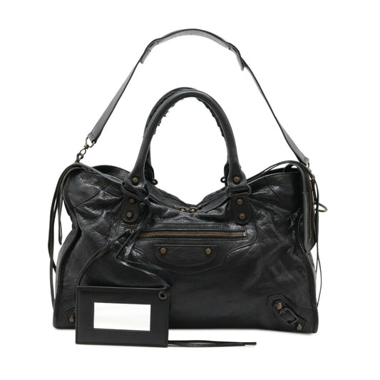 Balenciaga The City Leather Handbag 2WAY