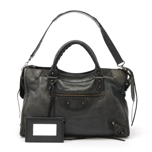 Balenciaga Leather The City Editor's Bag