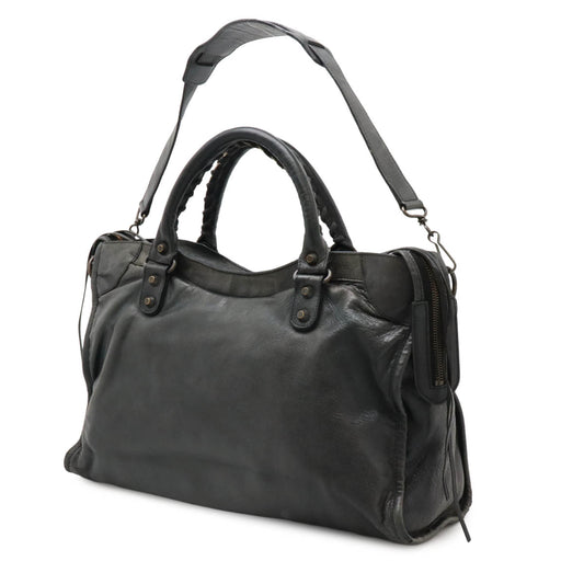 Balenciaga Leather The City Editor's Bag