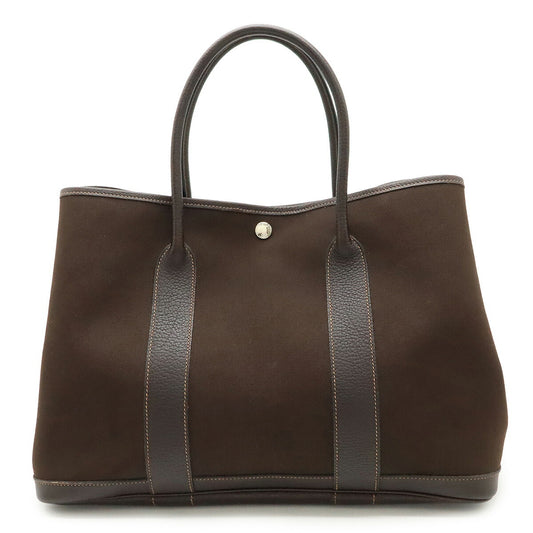 Hermes Garden Party PM Tote Bag Canvas Leather
