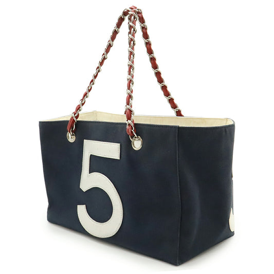 Chanel Canvas Leather Tote Bag A18644