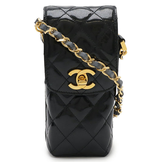 Chanel Matelasse Chain Shoulder Bag Black