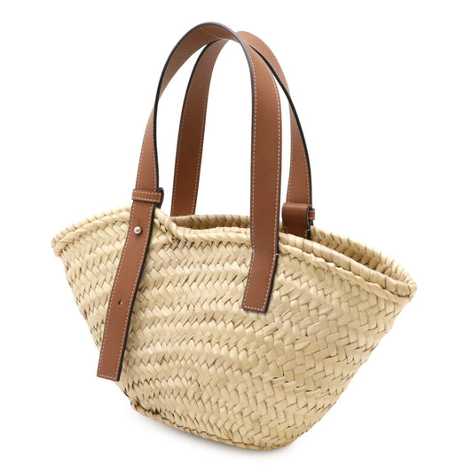 Loewe Palm Leaf Leather Basket Bag