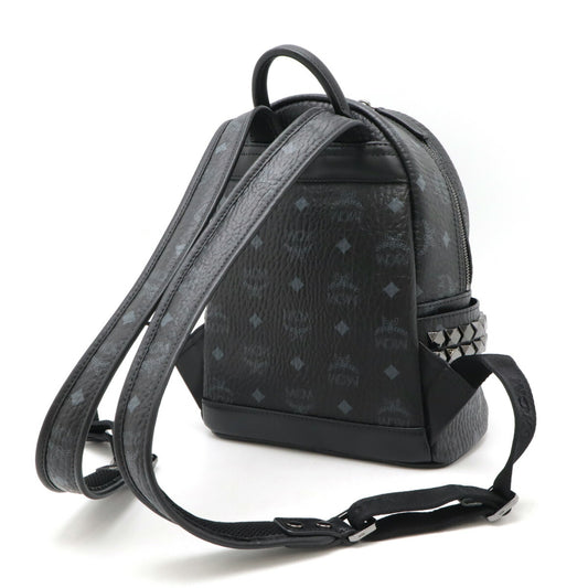 MCM Stark Visetos Backpack Black