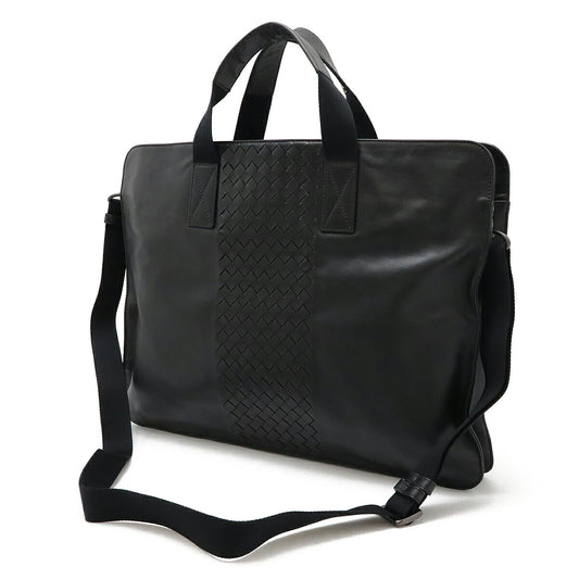 Bottega Veneta Leather Intrecciato Briefcase