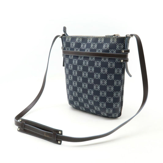 Loewe Repeat Anagram Shoulder Bag PVC Leather