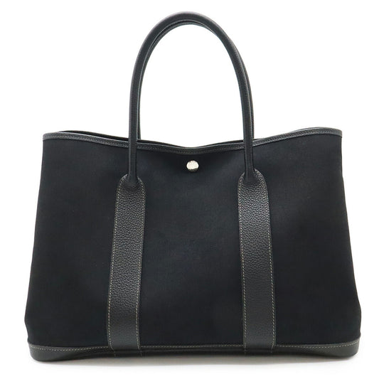 Hermes Garden Party PM Tote Bag Canvas Leather