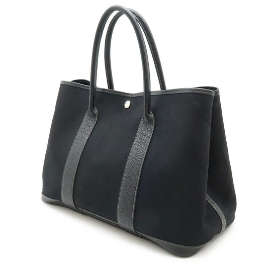 Hermes Garden Party PM Tote Bag Canvas Leather