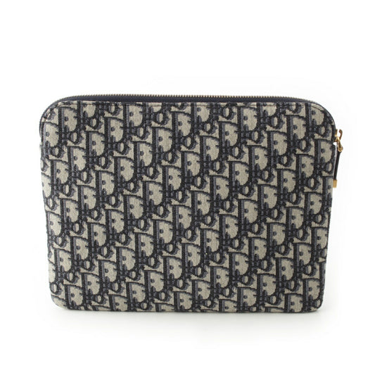 Dior Canvas Oblique Trotter Travel Clutch Bag