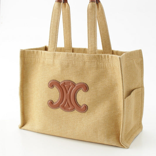 Celine Raffia Large Cabas Shoulder Tote Bag