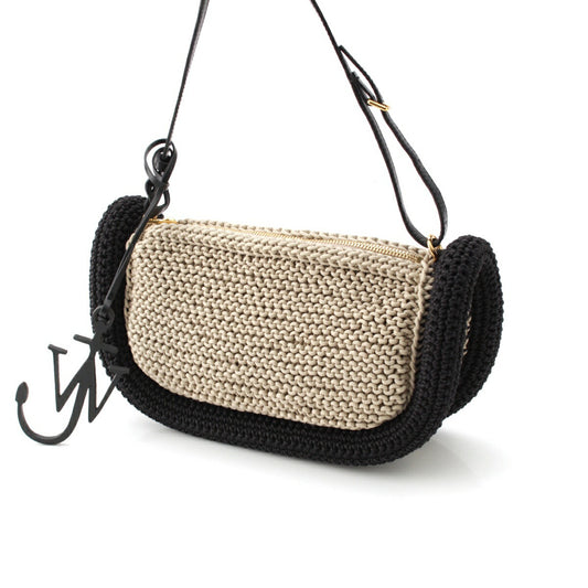 J.W.Anderson Bumper15 Raffia Logo Shoulder Bag