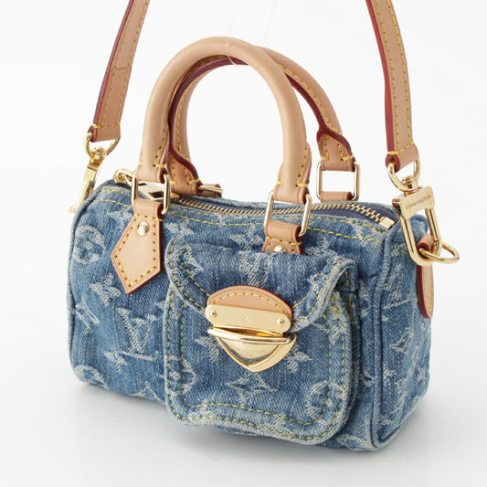 Louis Vuitton Monogram Denim Nano Speedy 2way Bag