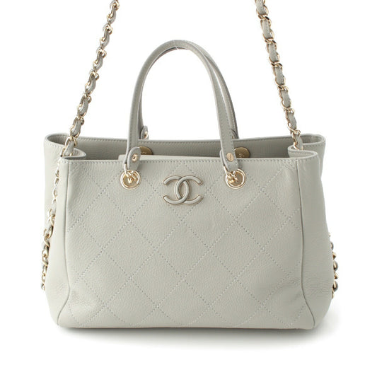 Chanel Calfskin Small 2way Tote Bag AS0355