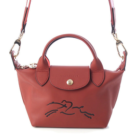 Longchamp Leather 2WAY Shoulder Handbag