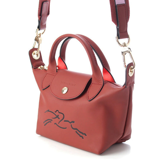 Longchamp Leather 2WAY Shoulder Handbag