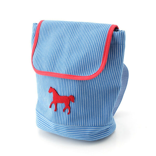 Hermes Cotton Canvas Backpack Blue