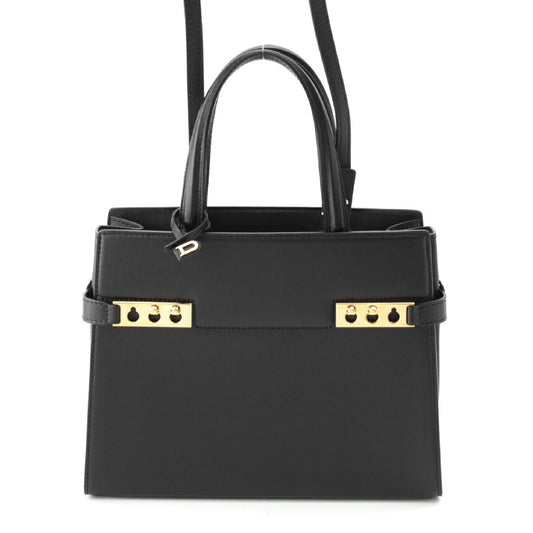 Delvaux Tempete PM 2WAY Handbag Noir
