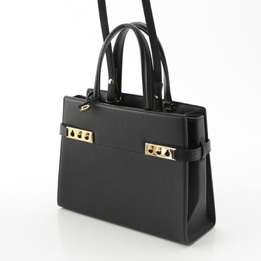 Delvaux Tempete PM 2WAY Handbag Noir